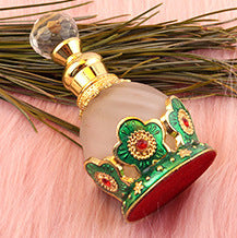 Middle East Style Metal Perfume and Essential Oil Bottle