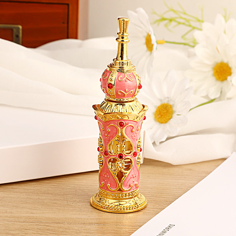 12ml Floral Perfume Oil Vial, Arabic-Style Essential Oil Vial