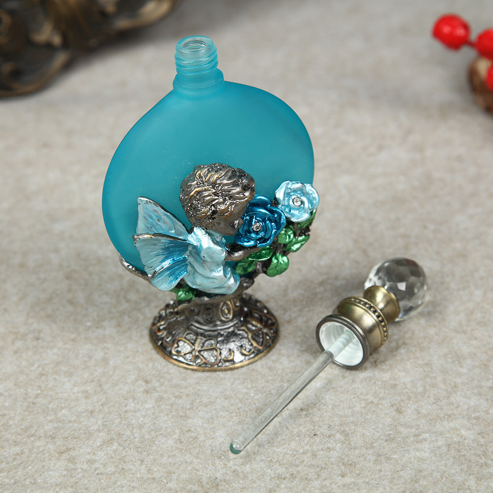 30ML Luxury Alloy and Glass Essential Oil Perfume Bottle