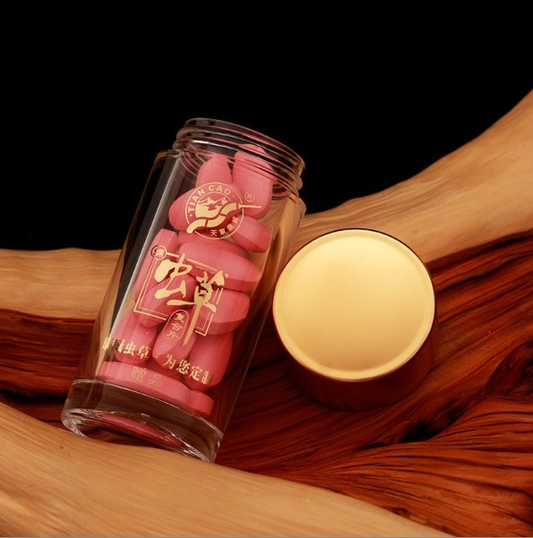 Saffron health product bottle