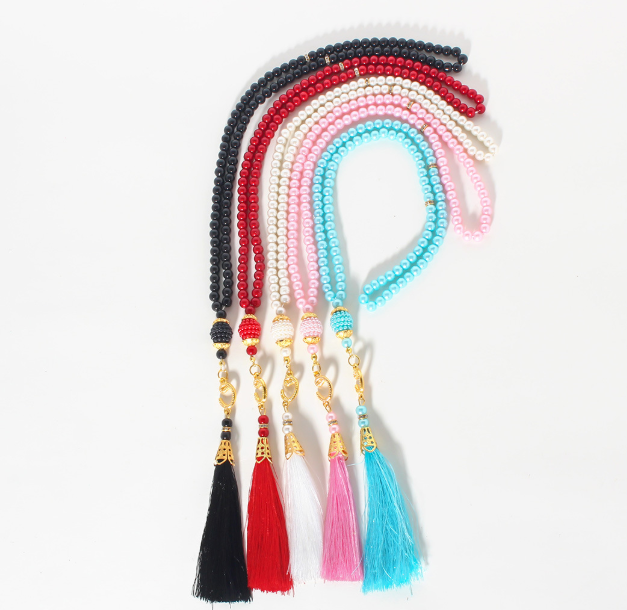 Islamic prayer beads bracelet, Muslim 99-bead prayer beads