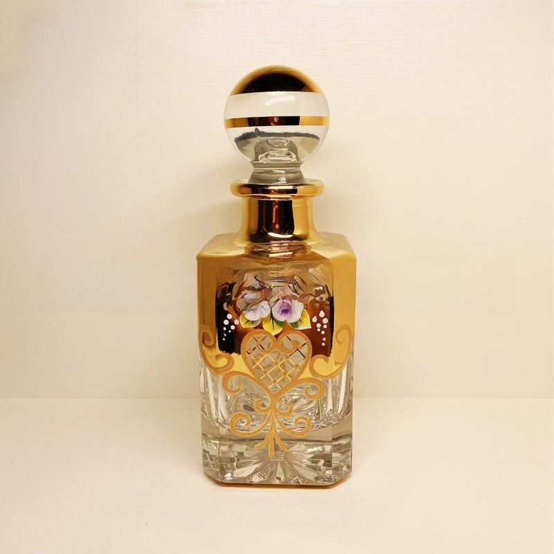 Middle East Style Gold Foil Large Capacity Essential Oil Perfume Bottle (150/250/450ML)