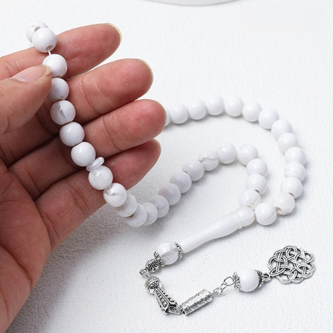 Bottom alloy prayer beads, Cook prayer beads, worship rosary, 45-bead string, Muslim prayer beads