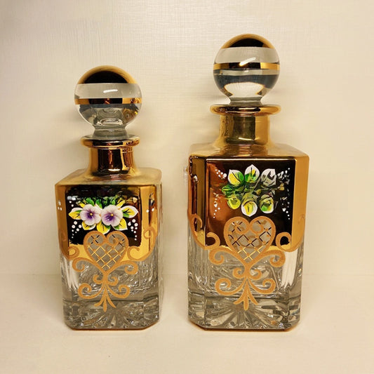 Middle East Style Gold Foil Large Capacity Essential Oil Perfume Bottle (150/250/450ML)