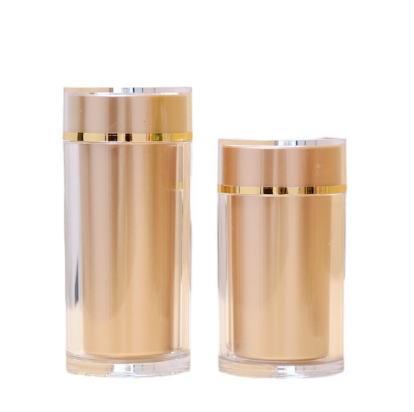 Double-layer acrylic capsule bottle, saffron tonic, health product, small medicine bottle, acrylic light-proof bottle