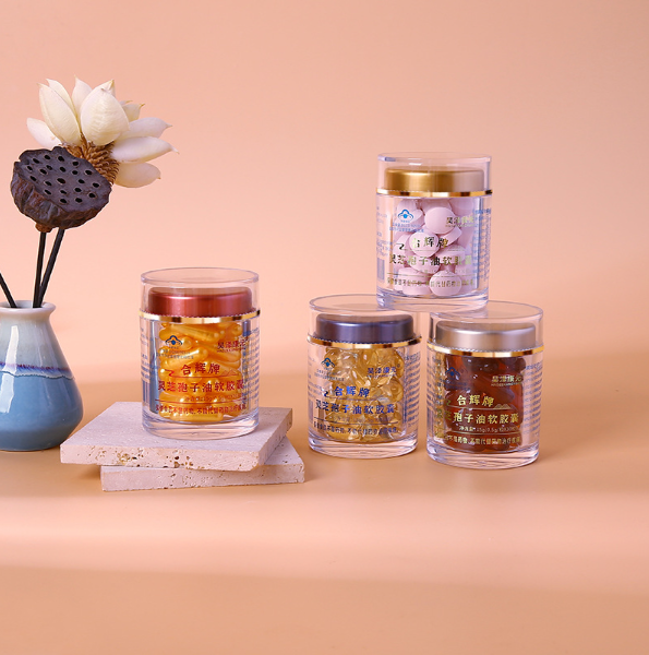 Food Sealed Jar, transparent acrylic, for dendrobium and saffron, thickened, with inner liner