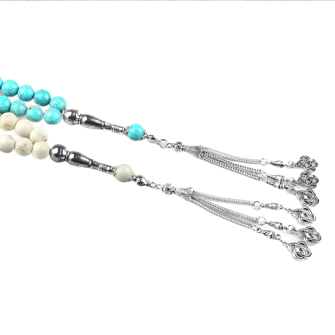 33 - bead Misbaha Muslim prayer beads, 10mm Islamic prayer beads for worship, strung beads