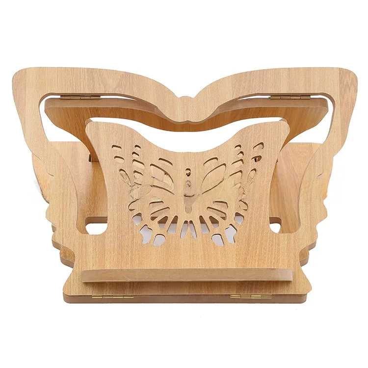 Butterfly Pattern Foldable Wooden Quran Bookstand