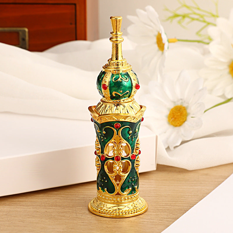 12ml Floral Perfume Oil Vial, Arabic-Style Essential Oil Vial