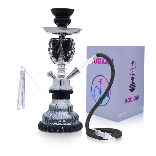 Complete Arab Glass Hookah Set