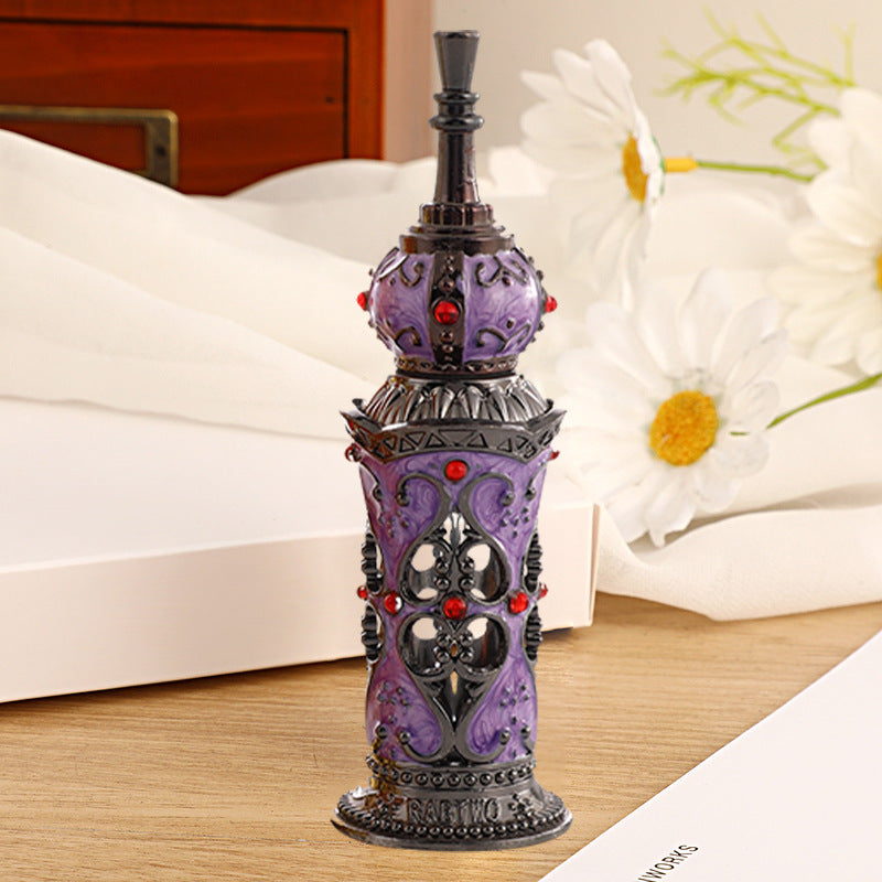 12ml Floral Perfume Oil Vial, Arabic-Style Essential Oil Vial