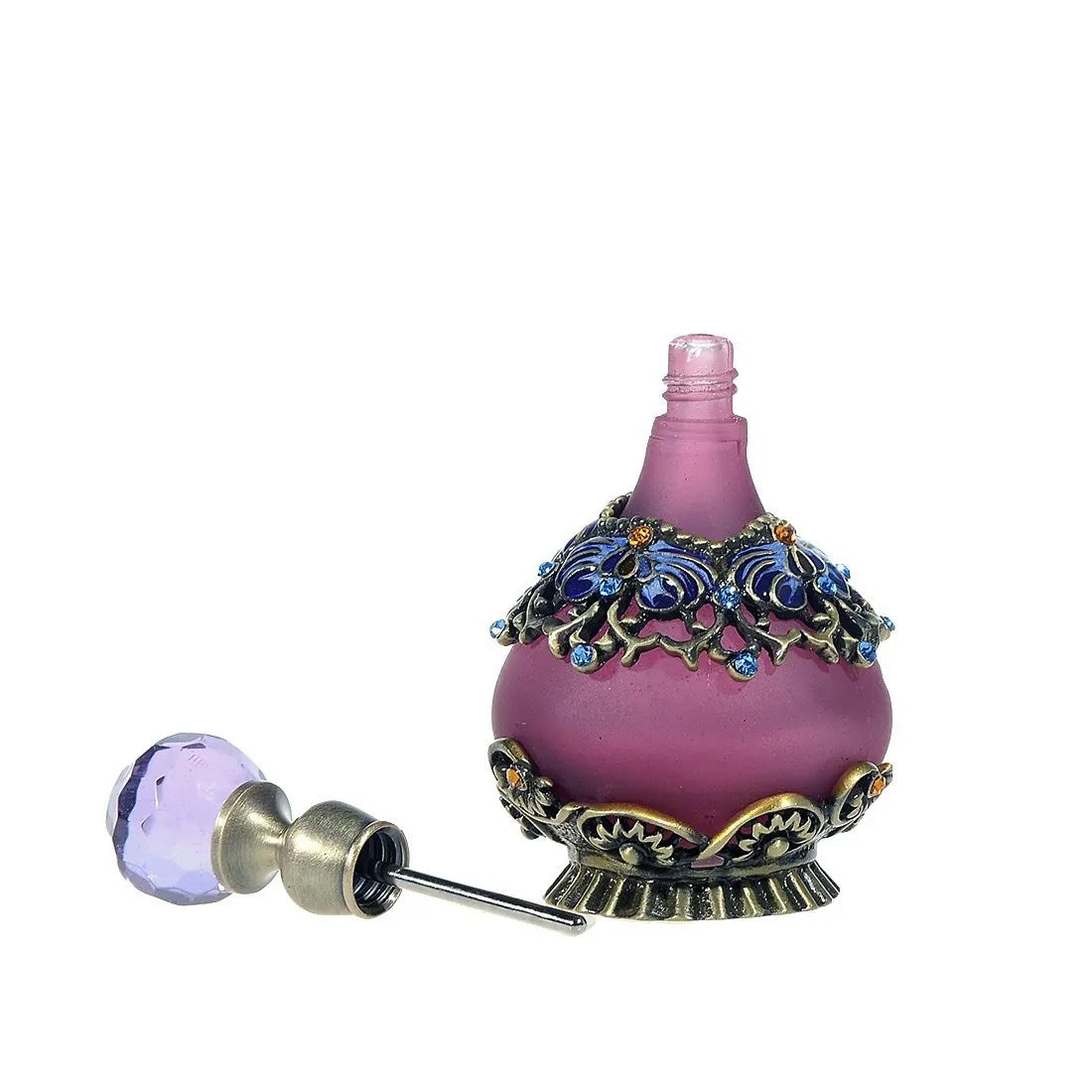 Middle East Retro Enamel Inlaid Diamond Perfume Bottle