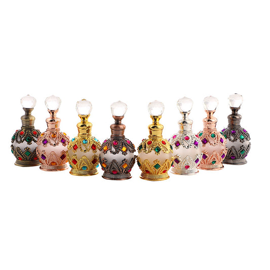 Fashion Diamond-Encrusted Jewelry Dubai Essential Oil Bottles (Empty Refill Bottles)