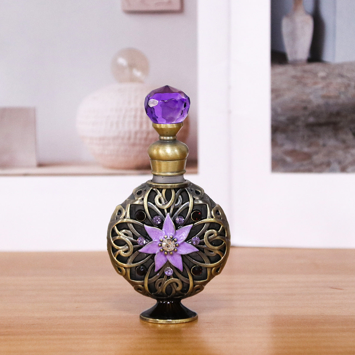 10ml Hand-painted Diamond-encrusted Perfume Essential Oil Bottle