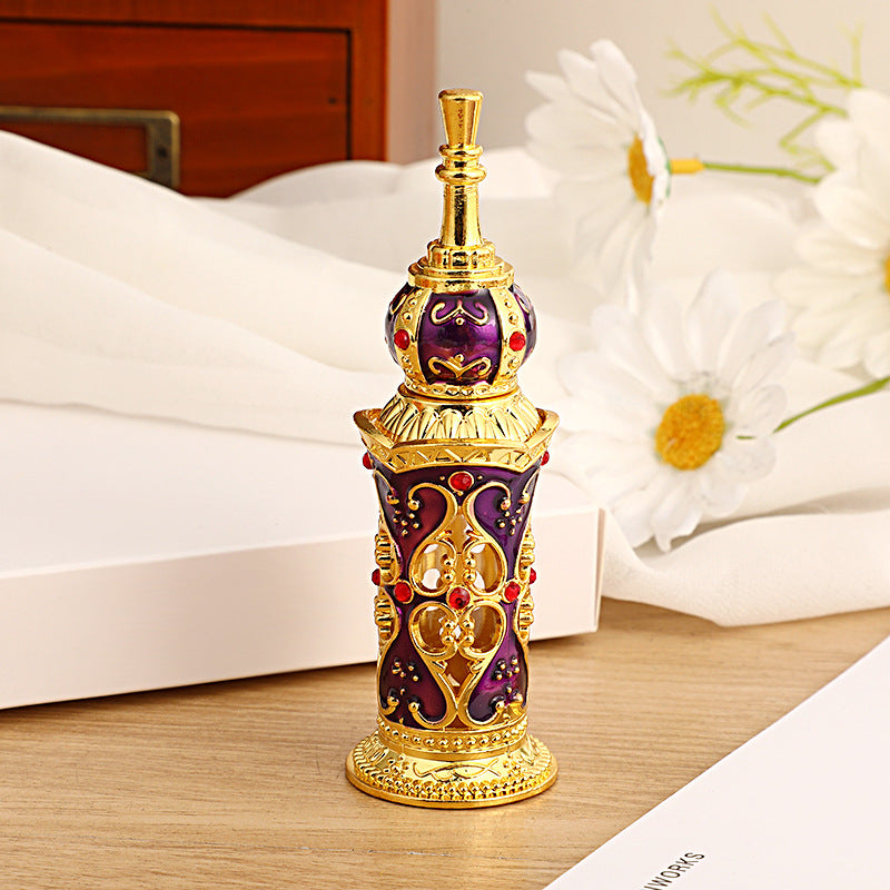 12ml Floral Perfume Oil Vial, Arabic-Style Essential Oil Vial