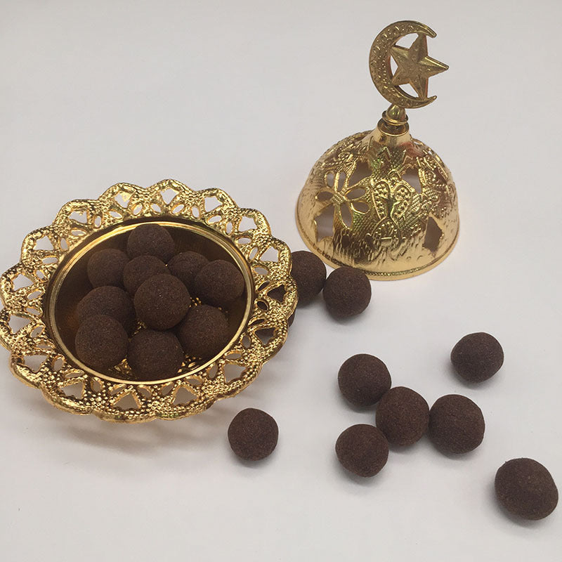 Middle East Electroplated Alloy Arabian Incense Burner Ornament