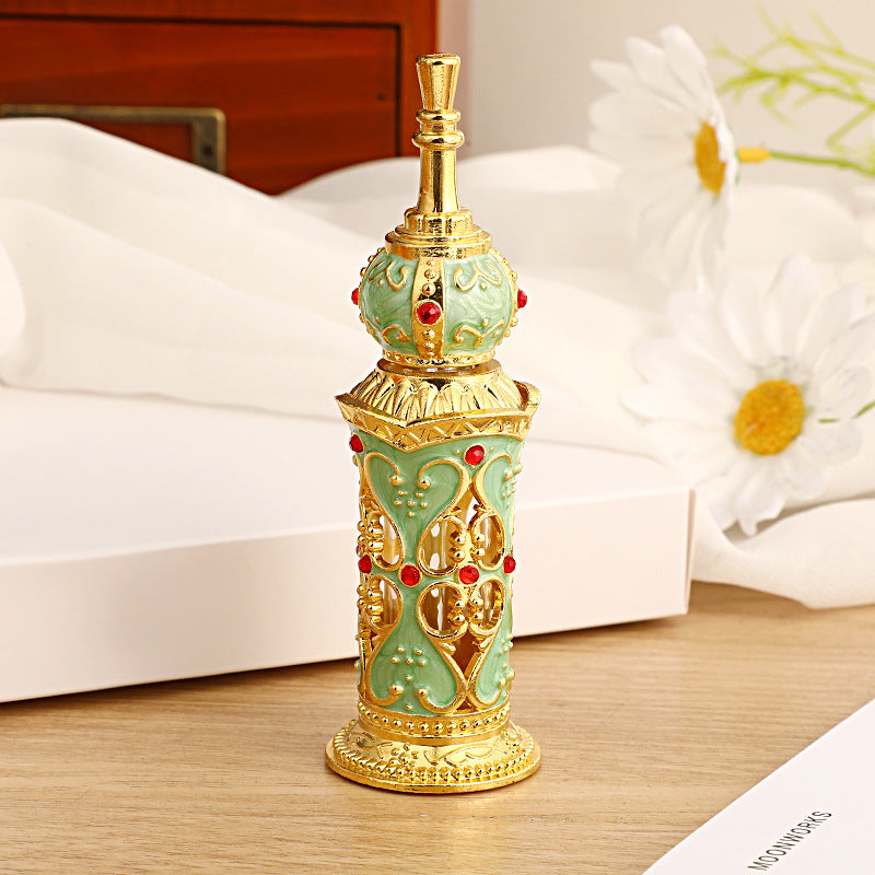 12ml Floral Perfume Oil Vial, Arabic-Style Essential Oil Vial