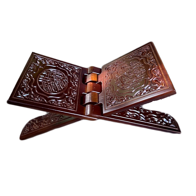 Premium Freestanding Solid Wood Quran Bookshelf