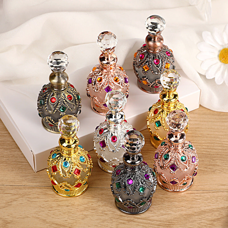 Fashion Diamond-Encrusted Jewelry Dubai Essential Oil Bottles (Empty Refill Bottles)