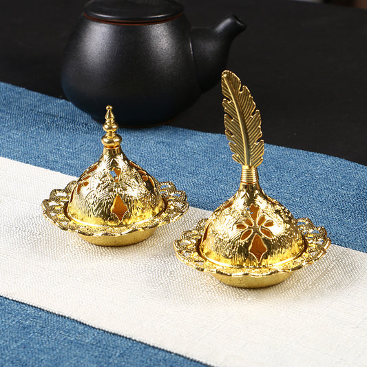 Middle East Electroplated Alloy Arabian Incense Burner Ornament