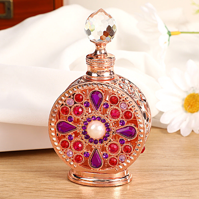 12ml Luxury Diamond-Embedded Dubai Perfume Bottle Lotion Refillable Bottle