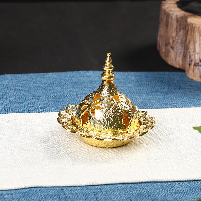 Middle East Electroplated Alloy Arabian Incense Burner Ornament