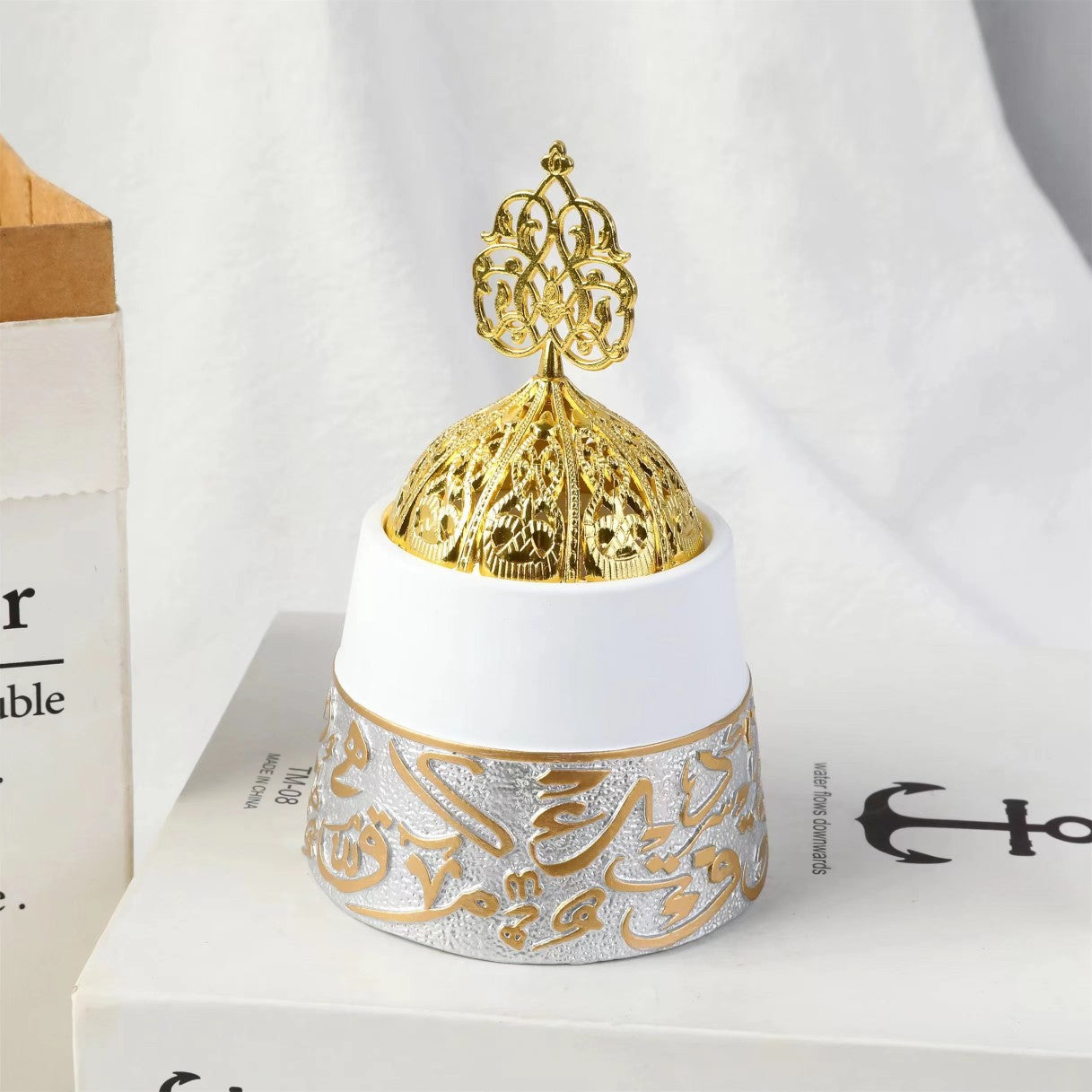 Arab Middle East Stylish Resin Incense Burner Home Decor Piece