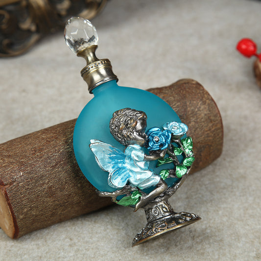 30ML Luxury Alloy and Glass Essential Oil Perfume Bottle