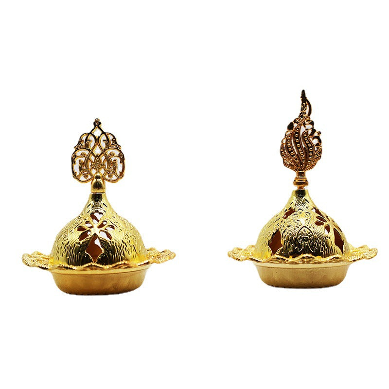 Middle East Electroplated Alloy Arabian Incense Burner Ornament
