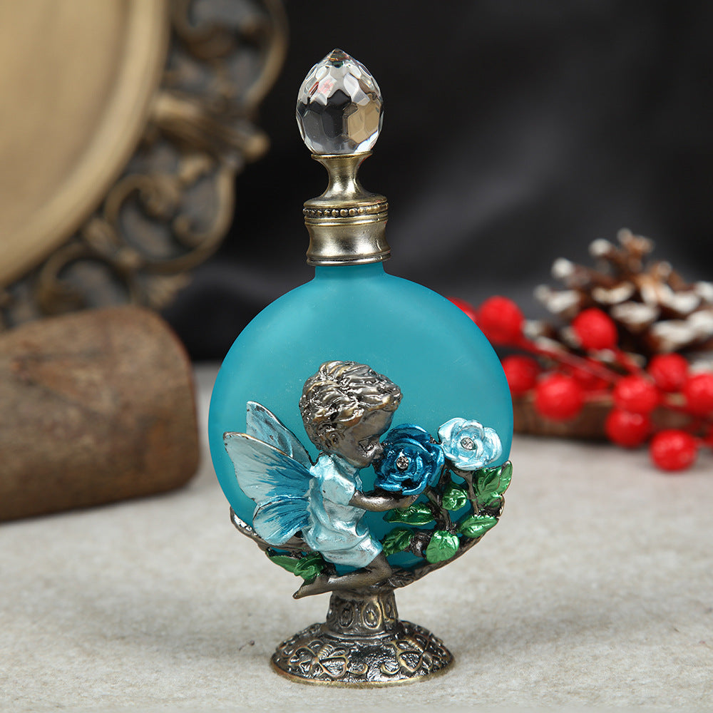 30ML Luxury Alloy and Glass Essential Oil Perfume Bottle