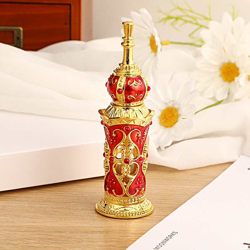 12ml Floral Perfume Oil Vial, Arabic-Style Essential Oil Vial