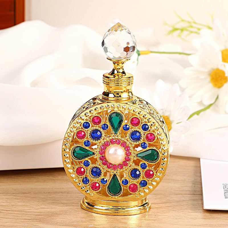 12ml Luxury Diamond-Embedded Dubai Perfume Bottle Lotion Refillable Bottle