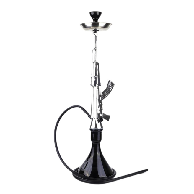 Wholesale of glass smoking pipes, Ak47 gun - shaped hookah, Ak47 Arabic hookah set