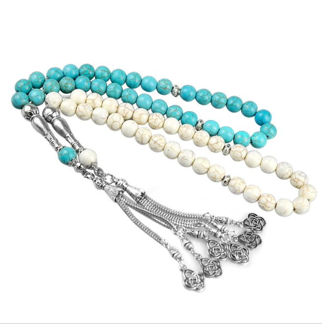 33 - bead Misbaha Muslim prayer beads, 10mm Islamic prayer beads for worship, strung beads