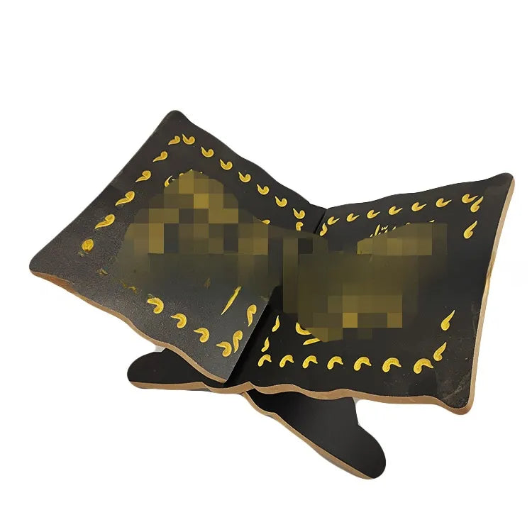 Gold Foil Engraved High-Density Board Quran Recitation Stand