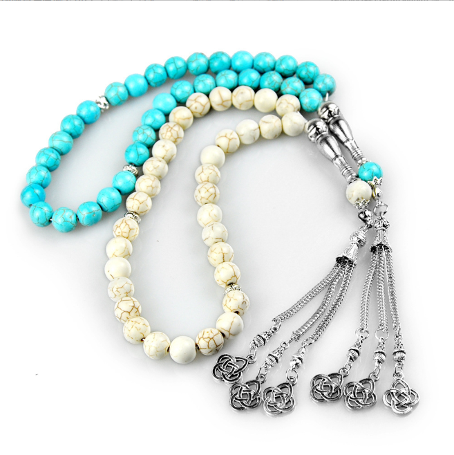 33 - bead Misbaha Muslim prayer beads, 10mm Islamic prayer beads for worship, strung beads