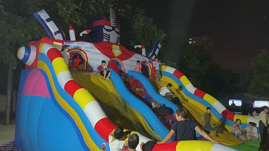 Inflatable Castle Large Outdoor Air Trampoline Slide Children's Amusement Park