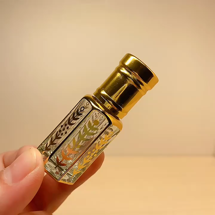 Laser Coated Crystal Perfume Oil Refillable Bottle